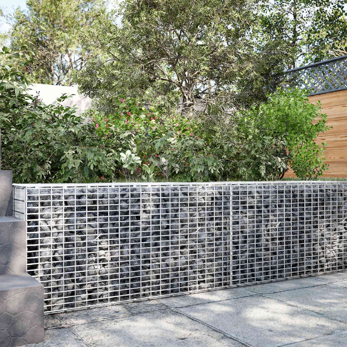 Γκαμπιόν με σύρμα 5 mm και πλέγμα 5x2,5 cm 100x10x50 εκ - Pakobazaar