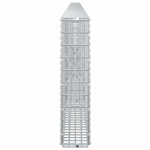 Γκαμπιόν με σύρμα 5 mm και πλέγμα 5x2,5 cm 450x10x50 εκ - Pakobazaar