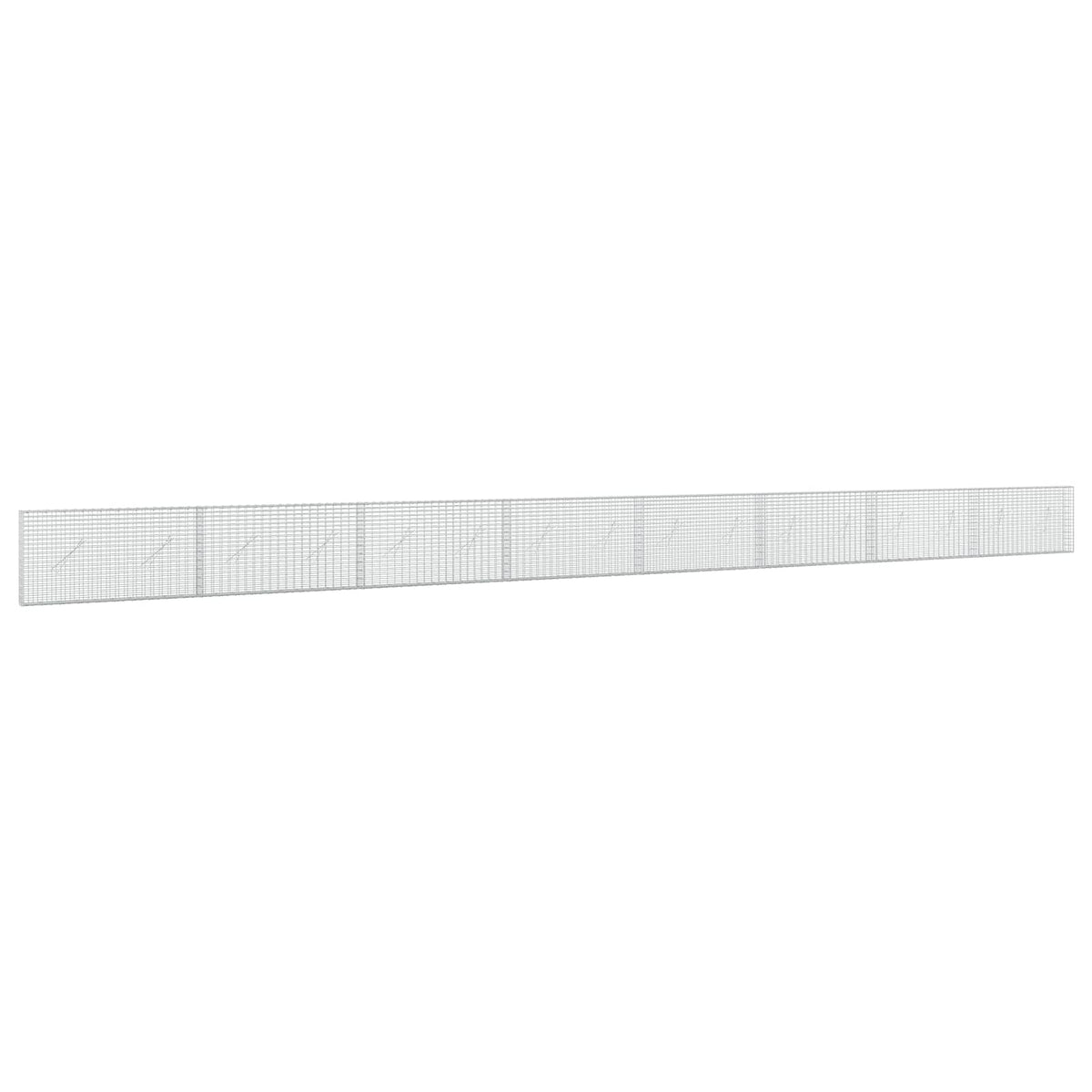 Γκαμπιόν με σύρμα 5 mm και πλέγμα 5x2,5 cm 800x10x50 εκ - Pakobazaar
