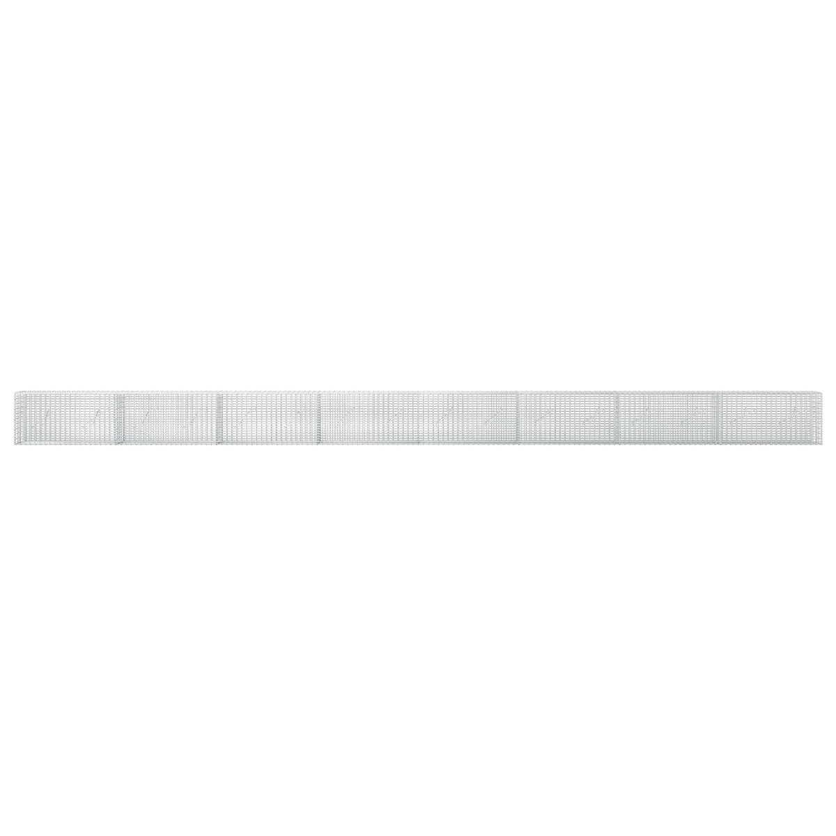Γκαμπιόν με σύρμα 5 mm και πλέγμα 5x2,5 cm 800x10x50 εκ - Pakobazaar