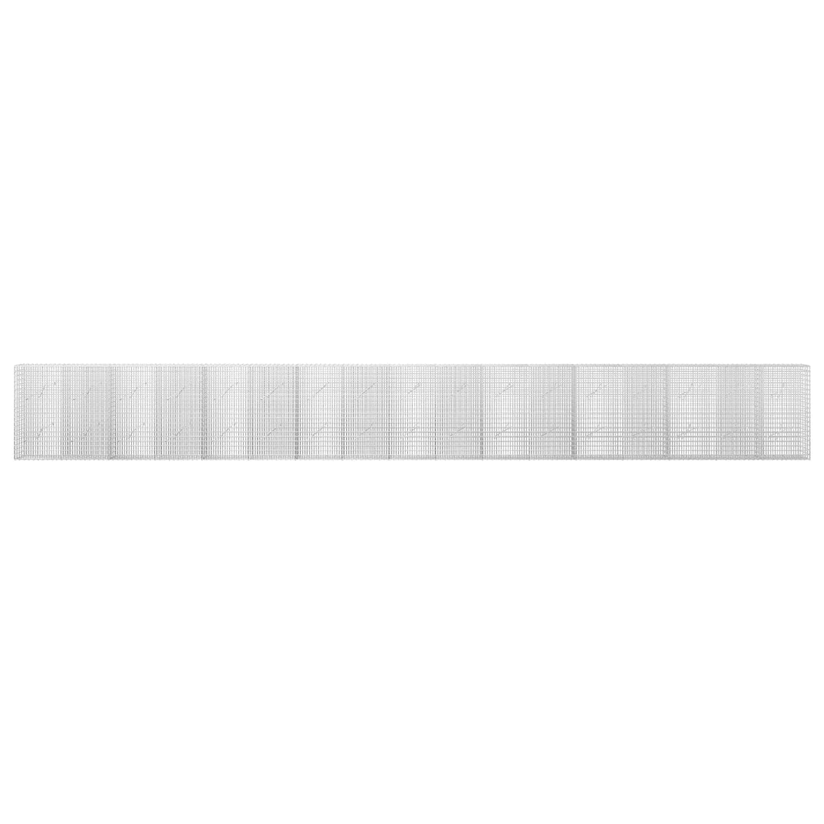 Γκαμπιόν με σύρμα 5 mm και πλέγμα 5x2,5 cm 850x10x100 εκ - Pakobazaar