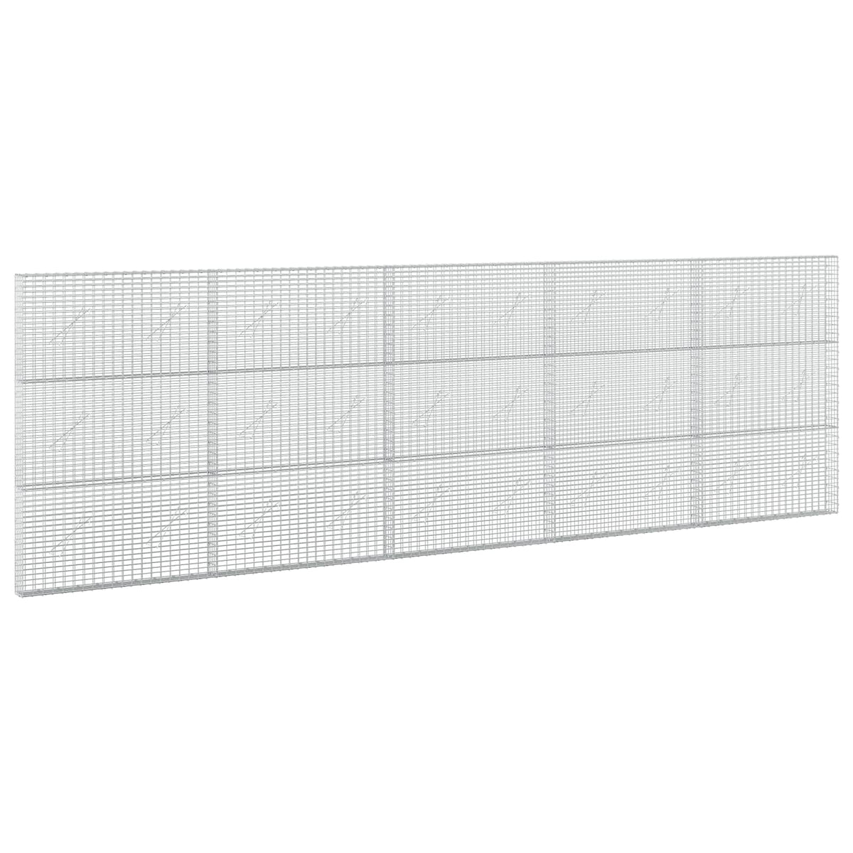 Γκαμπιόν με σύρμα 5 mm και πλέγμα 5x2,5 cm 500x10x150 εκ - Pakobazaar