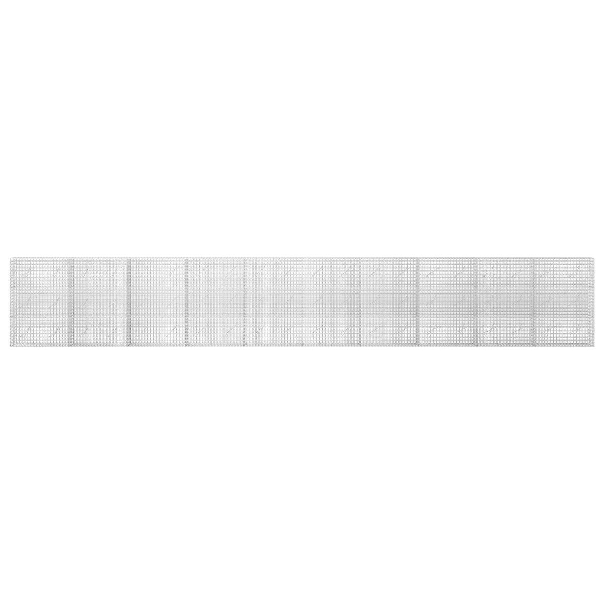 Γκαμπιόν με σύρμα 5 mm και πλέγμα 5x2,5 cm 1000x10x150 εκ - Pakobazaar