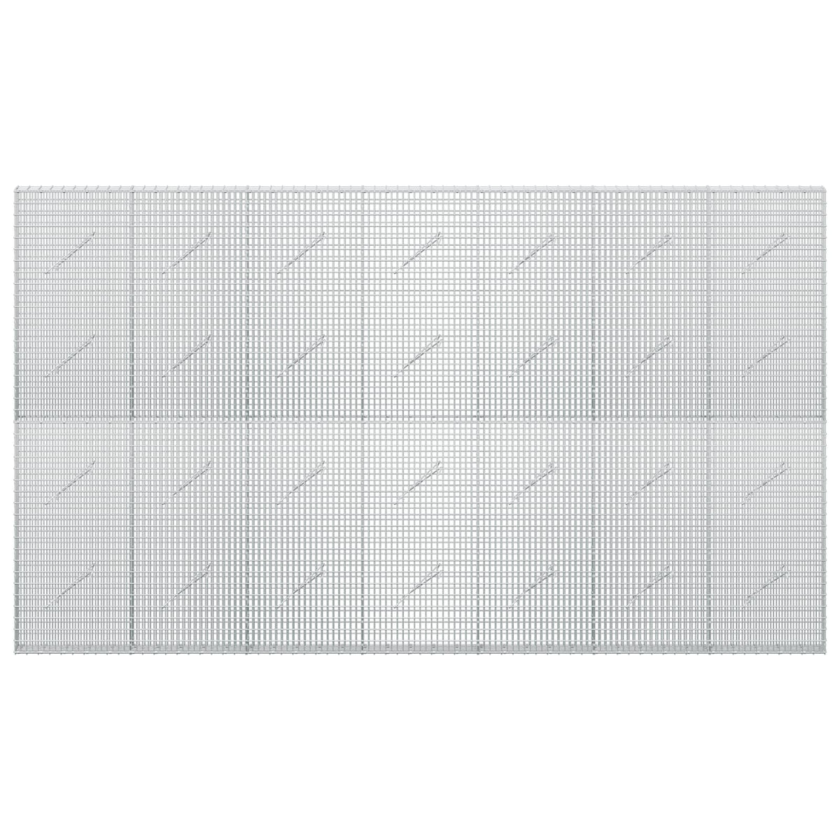 Γκαμπιόν με σύρμα 5 mm και πλέγμα 5x2,5 cm 350x10x200 εκ. - Pakobazaar