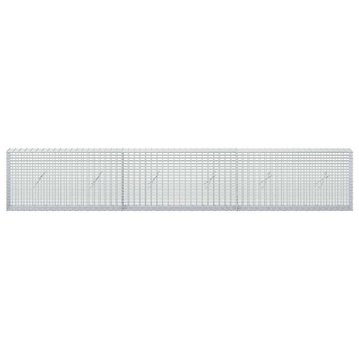 Γκαμπιόν με σύρμα 5 mm και πλέγμα 5x2,5 cm 300x20x50 εκ - Pakobazaar