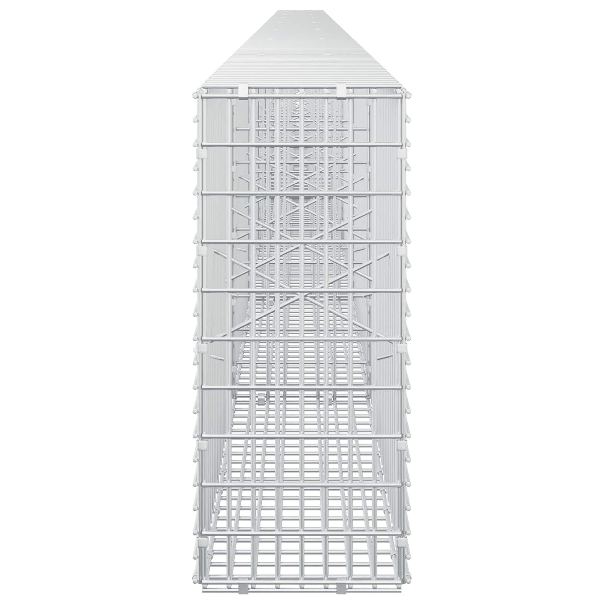 Γκαμπιόν με σύρμα 5 mm και πλέγμα 5x2,5 cm 750x20x50 εκ - Pakobazaar