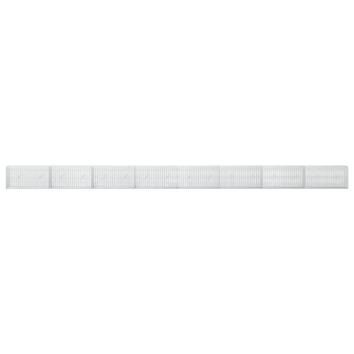 Γκαμπιόν με σύρμα 5 mm και πλέγμα 5x2,5 cm 800x20x50 εκ - Pakobazaar