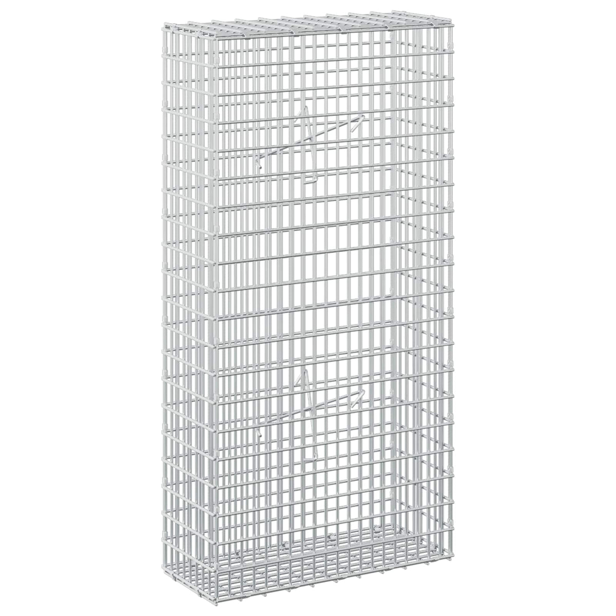 Γκαμπιόν με σύρμα 5 mm και πλέγμα 5x2,5 cm 50x20x100 εκ - Pakobazaar