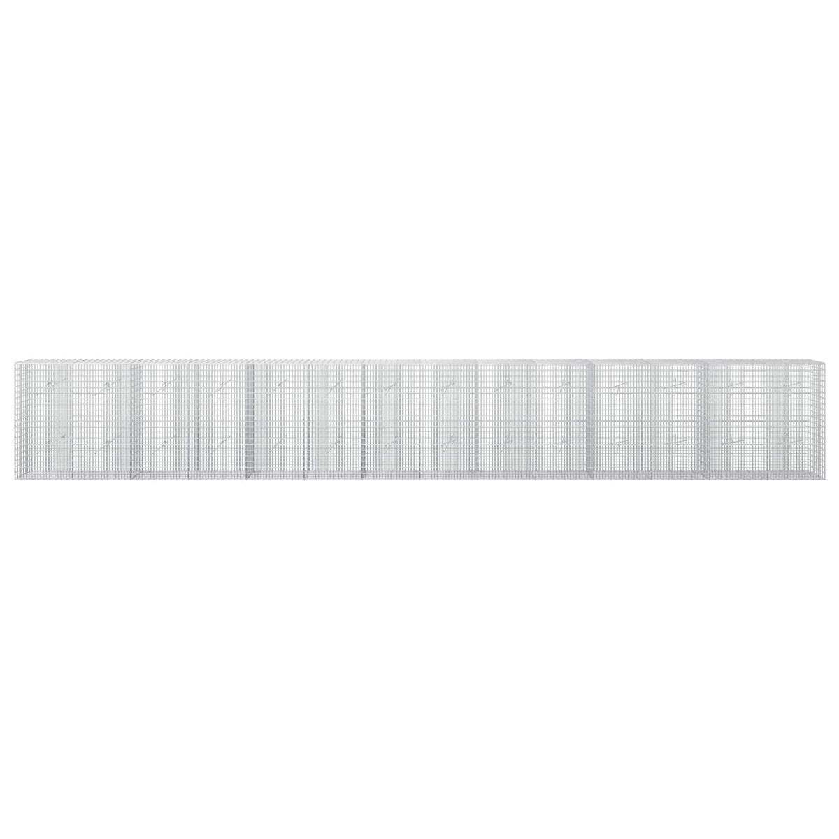 Γκαμπιόν με σύρμα 5 mm και πλέγμα 5x2,5 cm 700x20x100 εκ - Pakobazaar