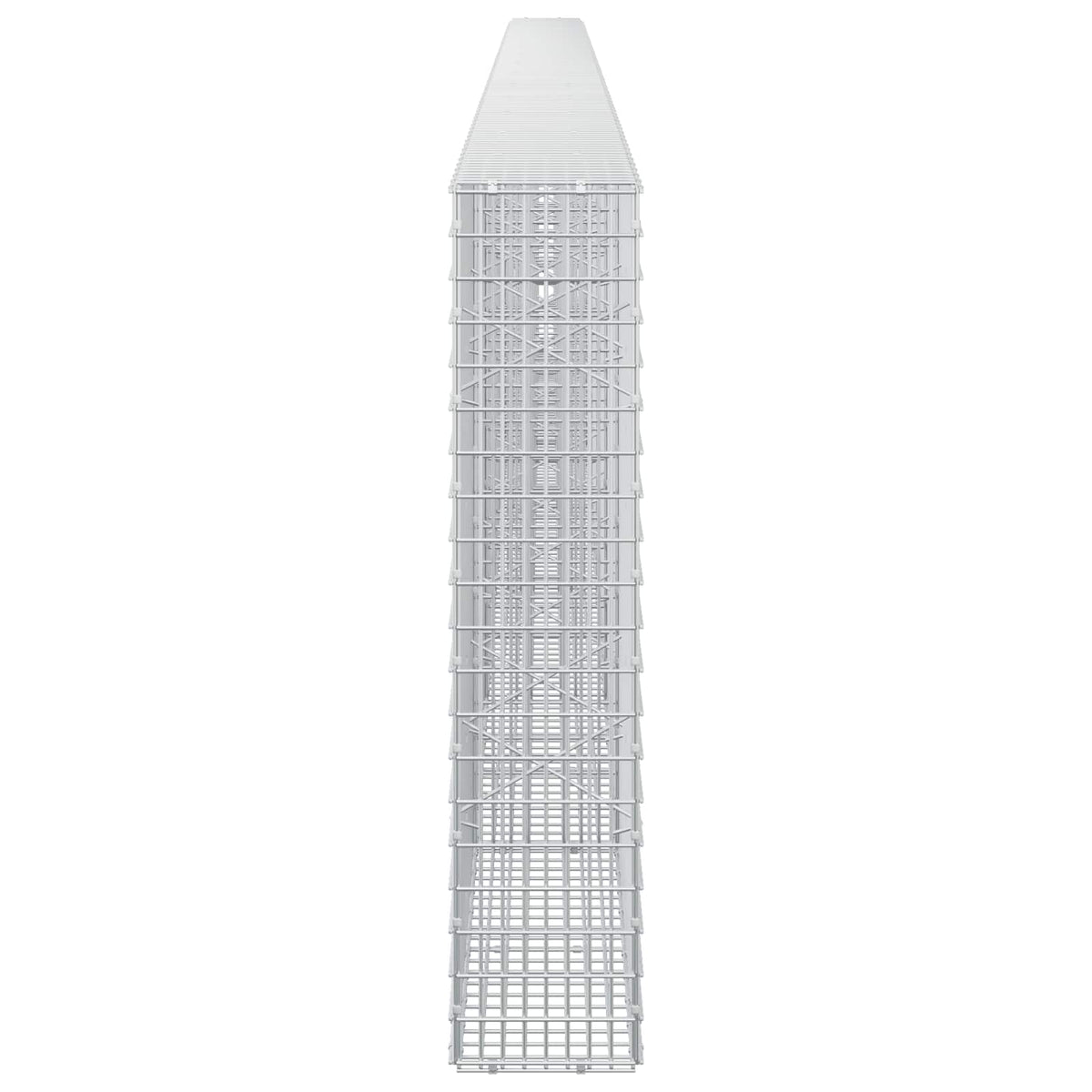 Γκαμπιόν με σύρμα 5 mm και πλέγμα 5x2,5 cm 700x20x100 εκ - Pakobazaar
