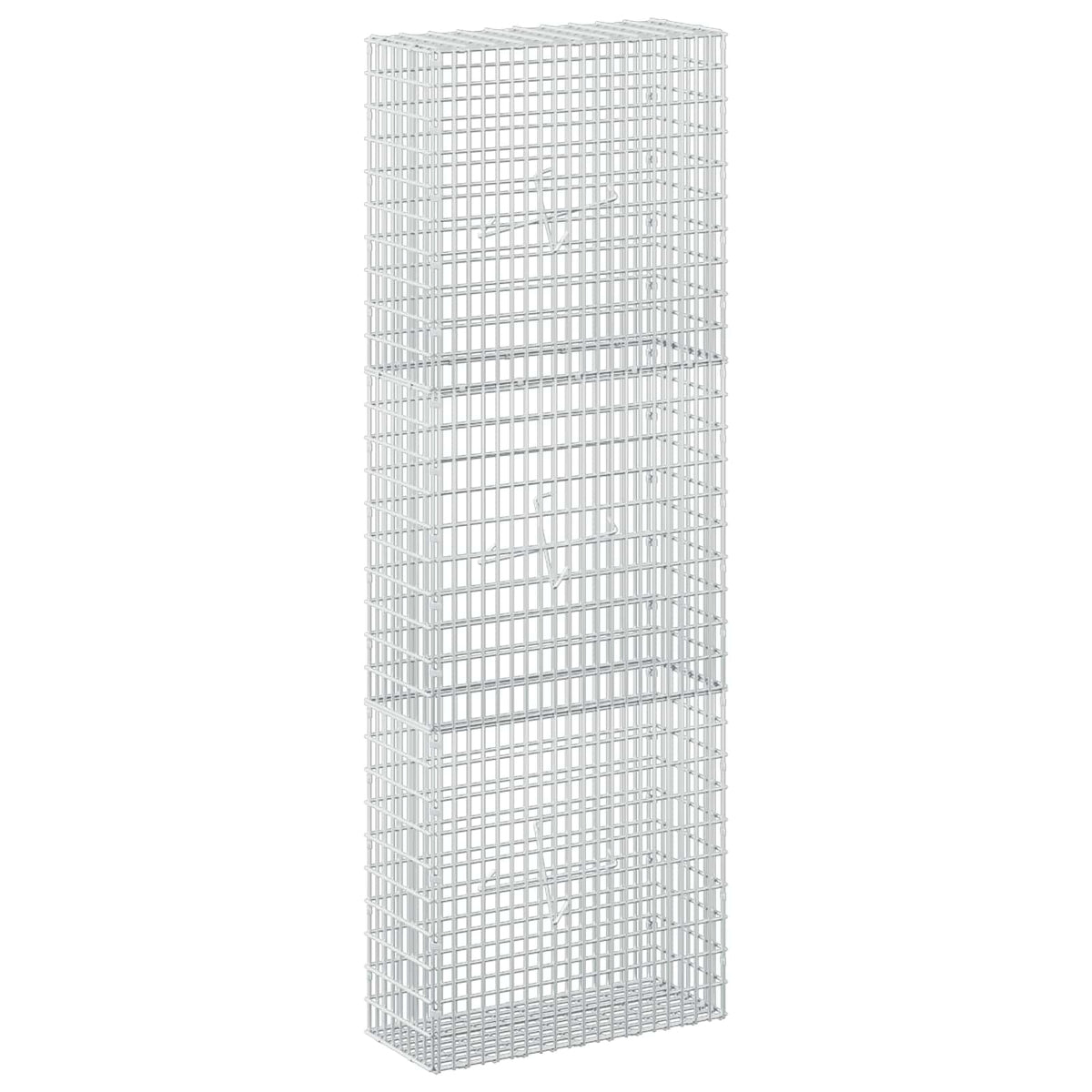 Γκαμπιόν με σύρμα 5 mm και πλέγμα 5x2,5 cm 50x20x150 εκ. - Pakobazaar