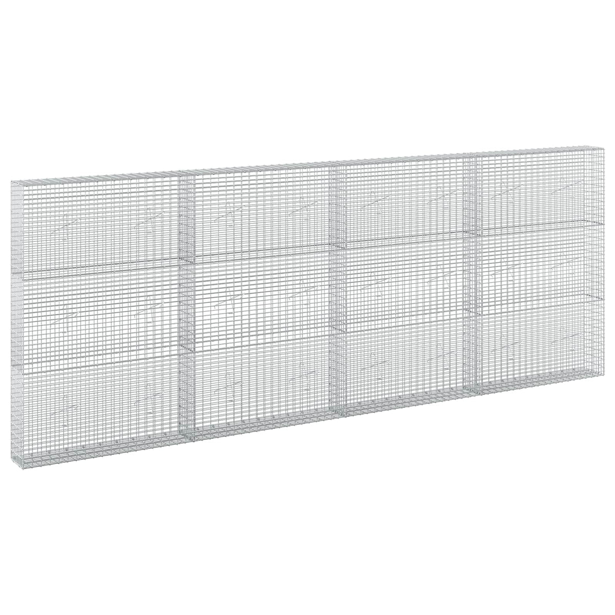 Γκαμπιόν με σύρμα 5 mm και πλέγμα 5x2,5 cm 400x20x150 εκ - Pakobazaar