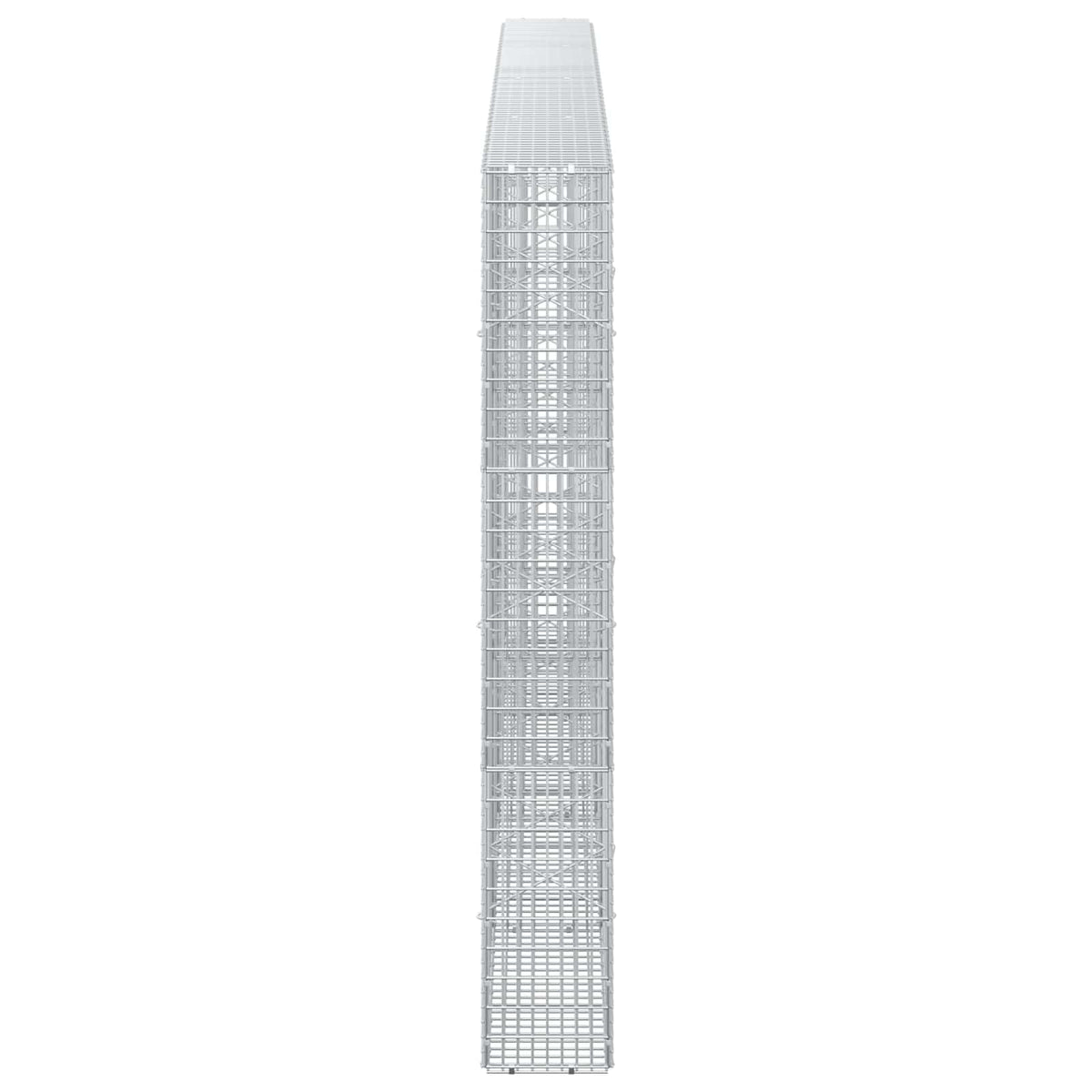 Γκαμπιόν με σύρμα 5 mm και πλέγμα 5x2,5 cm 400x20x150 εκ - Pakobazaar