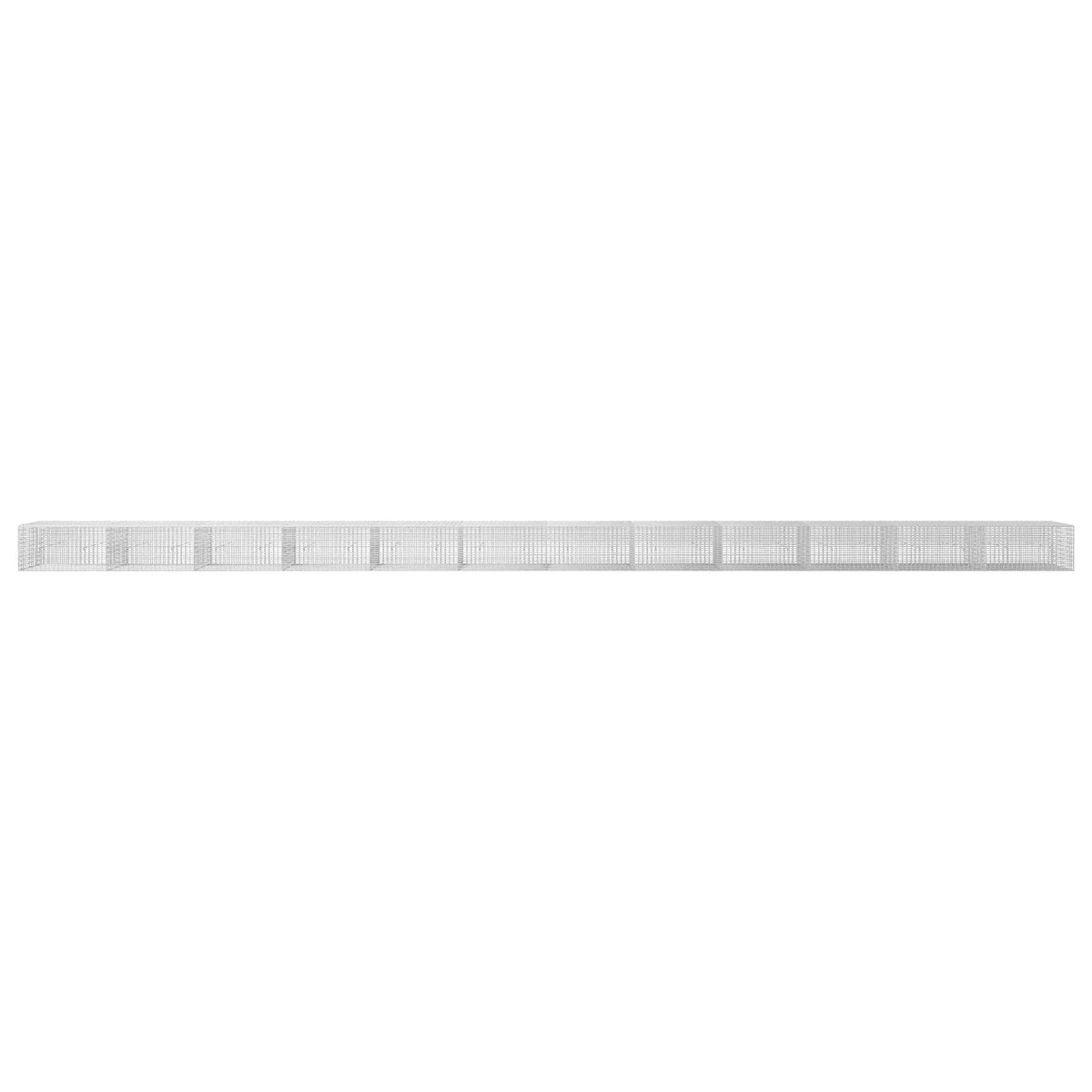 Γκαμπιόν με σύρμα 5 mm και πλέγμα 5x2,5 cm 1200x30x50 εκ - Pakobazaar