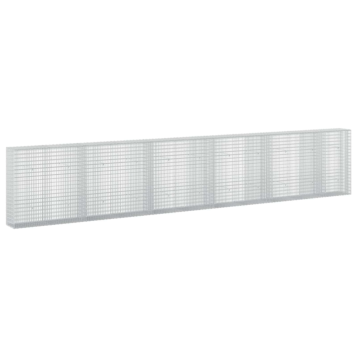 Γκαμπιόν με σύρμα 5 mm και πλέγμα 5x2,5 cm 550x30x100 εκ - Pakobazaar