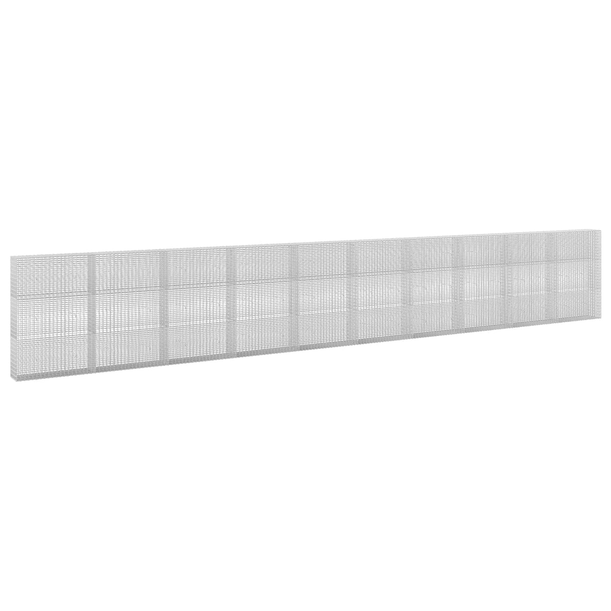 Γκαμπιόν με σύρμα 5 mm και πλέγμα 5x2,5 cm 1000x30x150 εκ. - Pakobazaar