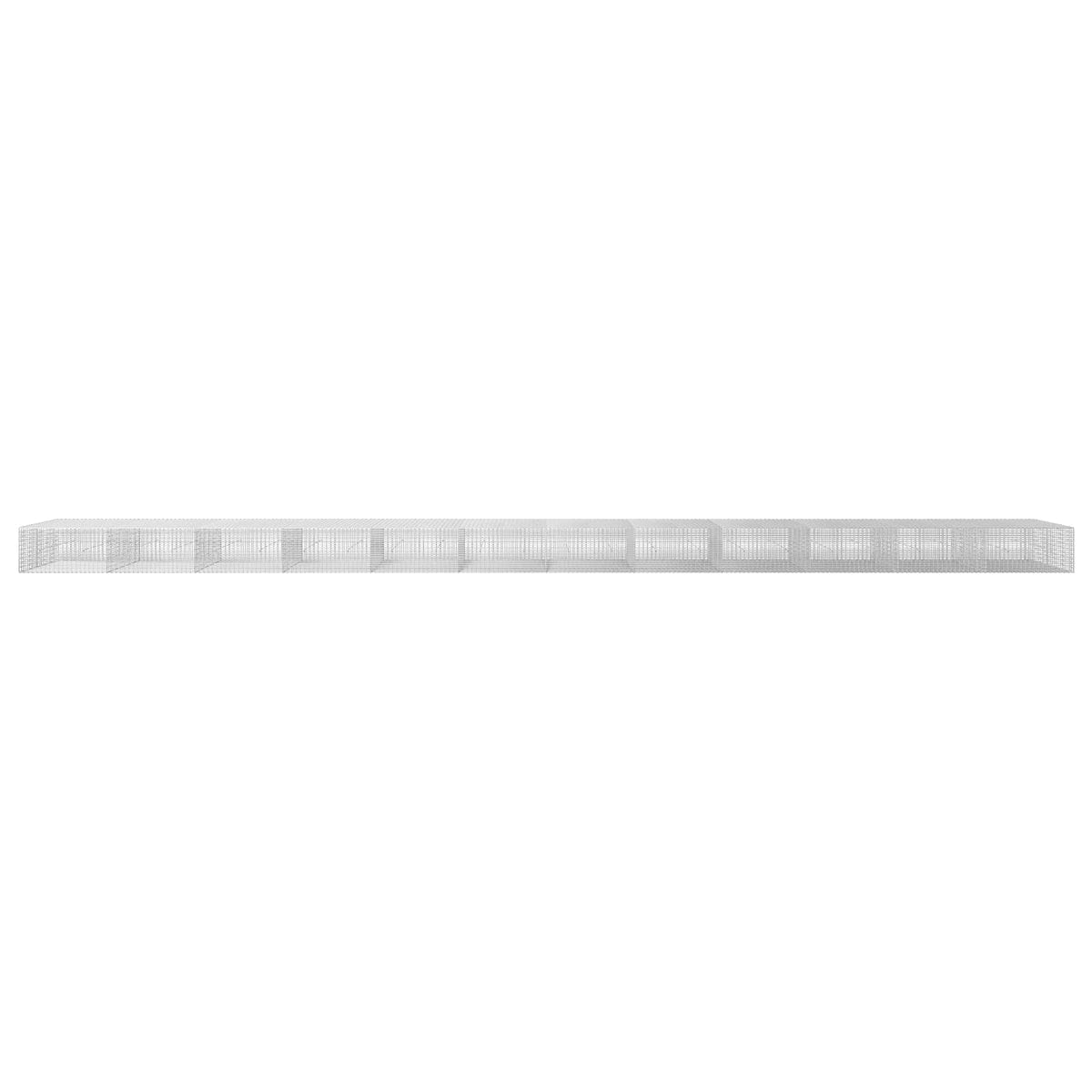 Γκαμπιόν με σύρμα 5 mm και πλέγμα 5x2,5 cm 1200x50x50 εκ - Pakobazaar