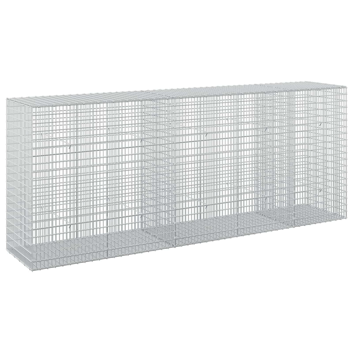 Γκαμπιόν με σύρμα 5 mm και πλέγμα 5x2,5 cm 250x50x100 εκ - Pakobazaar