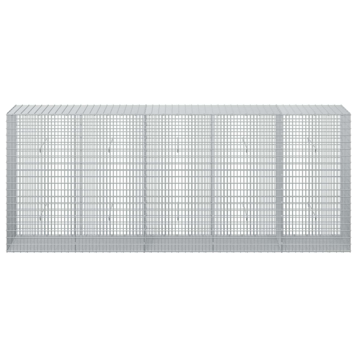Γκαμπιόν με σύρμα 5 mm και πλέγμα 5x2,5 cm 250x50x100 εκ - Pakobazaar