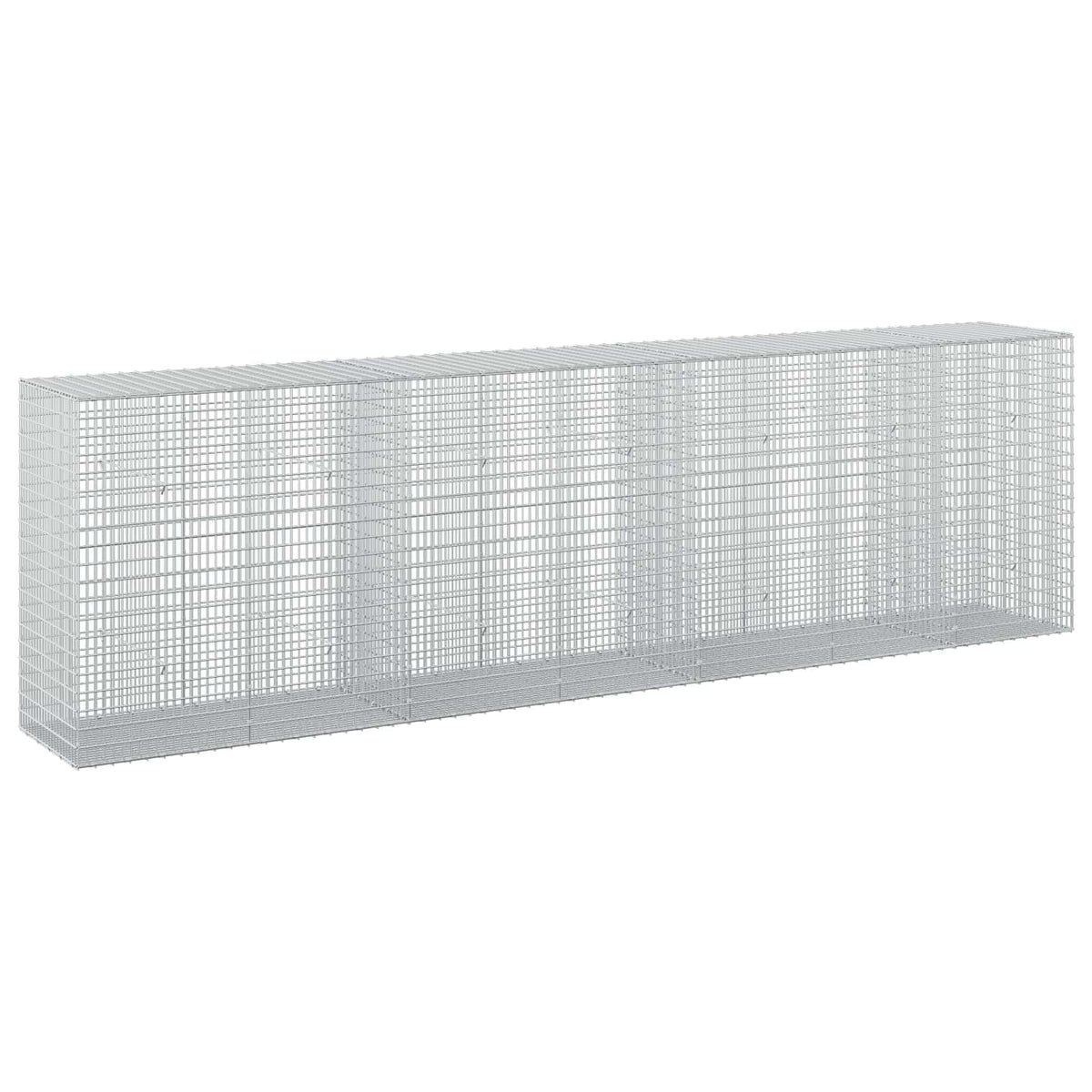 Γκαμπιόν με σύρμα 5 mm και πλέγμα 5x2,5 cm 350x50x100 εκ. - Pakobazaar