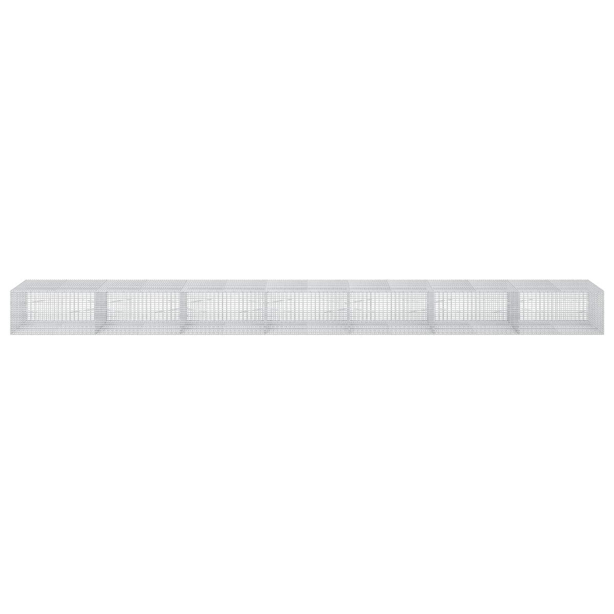 Γκαμπιόν με σύρμα 5 mm και πλέγμα 5x2,5 cm 700x100x50 εκ. - Pakobazaar