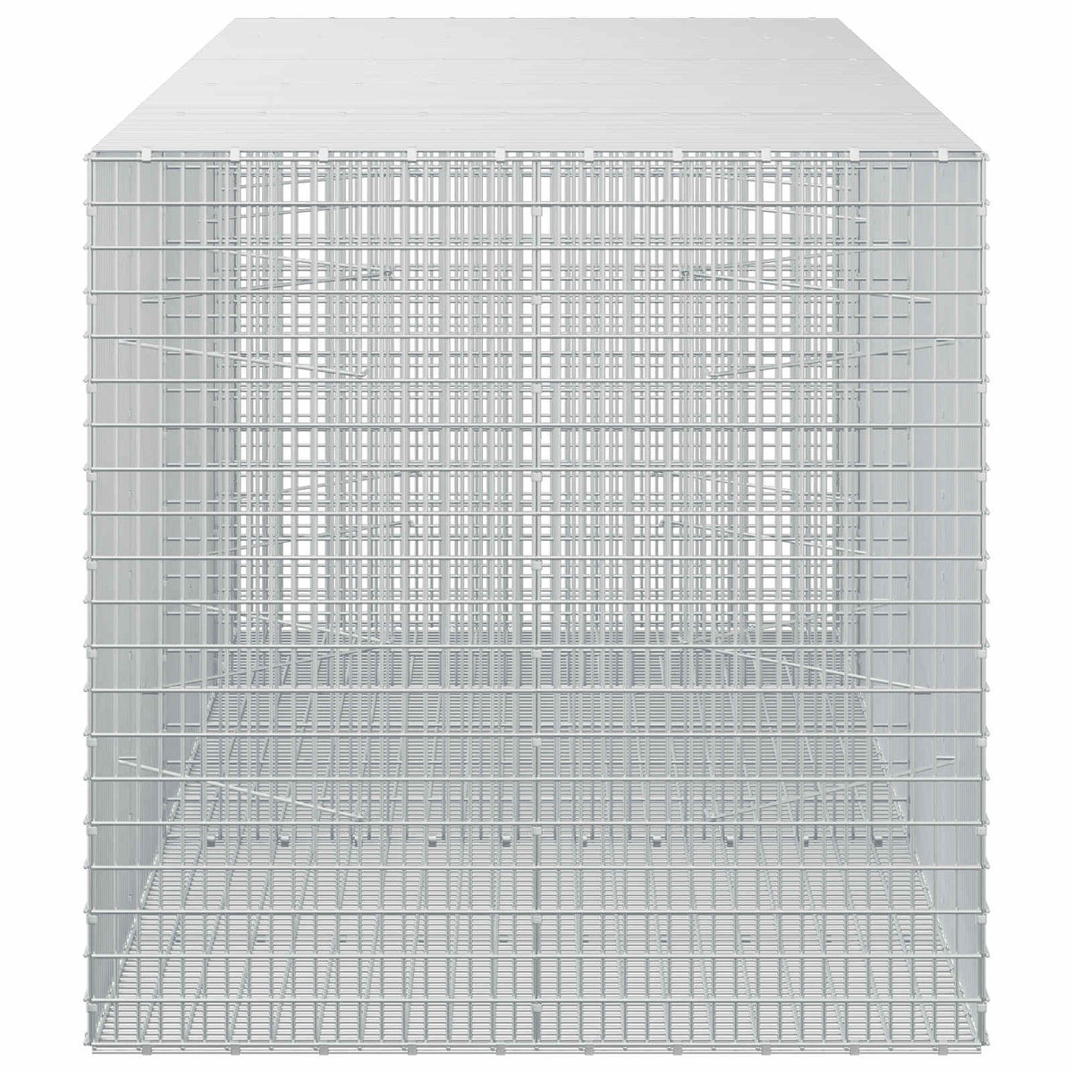 Γκαμπιόν με σύρμα 5 mm και πλέγμα 5x2,5 cm 250x100x100 εκ. - Pakobazaar