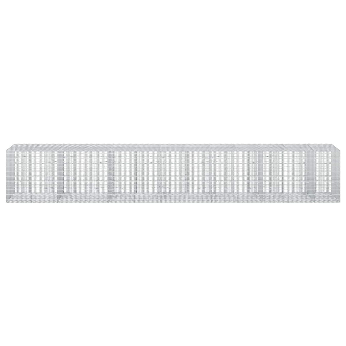 Γκαμπιόν με σύρμα 5 mm και πλέγμα 5x2,5 cm 650x100x100 εκ - Pakobazaar