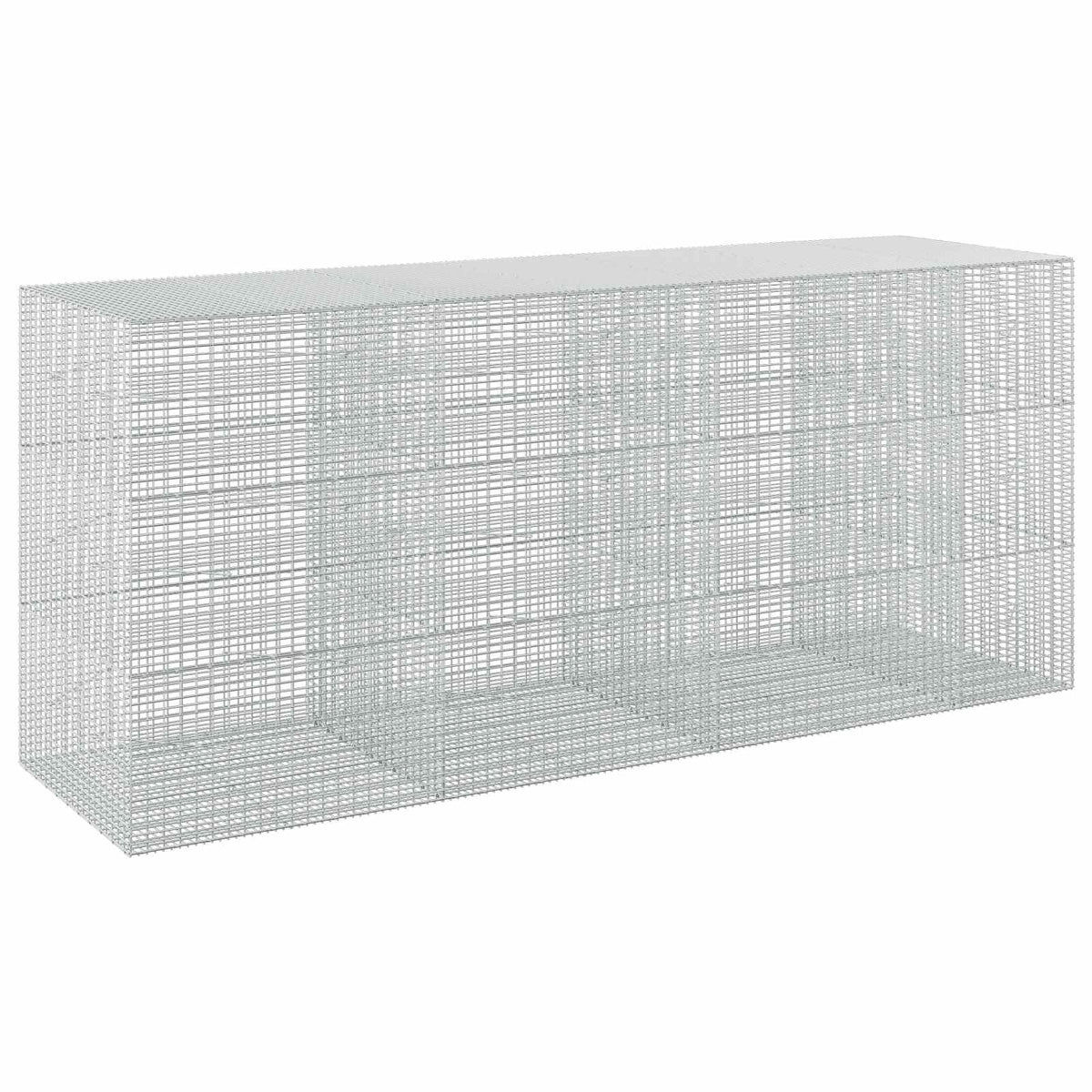 Γκαμπιόν με σύρμα 5 mm και πλέγμα 5x2,5 cm 350x100x150 εκ. - Pakobazaar