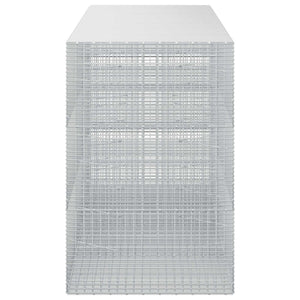 Γκαμπιόν με σύρμα 5 mm και πλέγμα 5x2,5 cm 350x100x150 εκ. - Pakobazaar