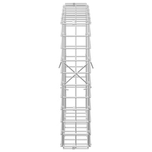 Γκαμπιόν με σύρμα 5 mm και πλέγμα 5x5 cm 50x10x50 εκ - Pakobazaar