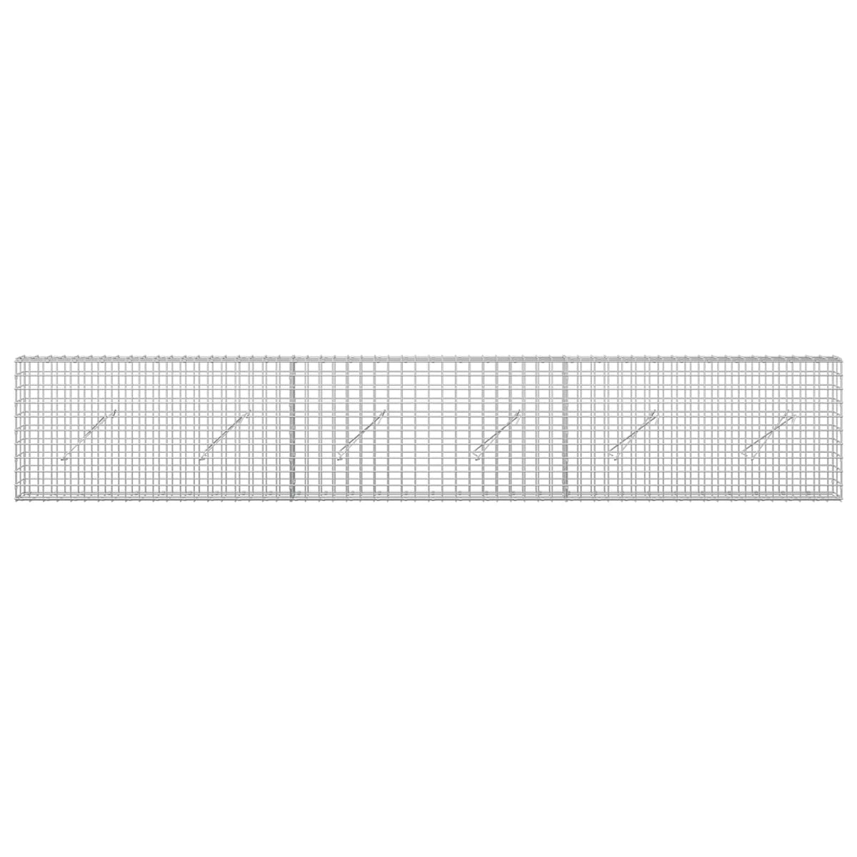 Γκαμπιόν με σύρμα 5 mm και πλέγμα 5x5 cm 300x10x50 εκ - Pakobazaar