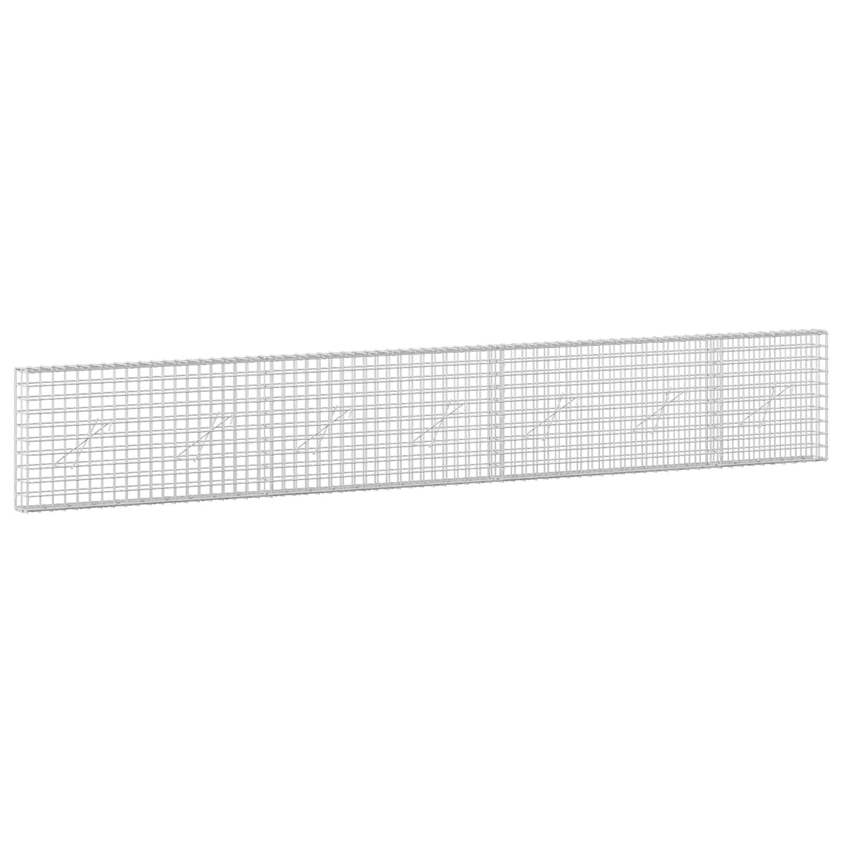 Γκαμπιόν με σύρμα 5 mm και πλέγμα 5x5 cm 350x10x50 εκ - Pakobazaar
