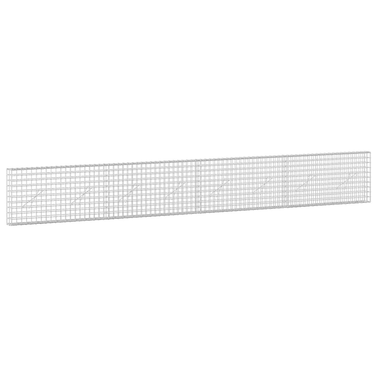 Γκαμπιόν με σύρμα 5 mm και πλέγμα 5x5 cm 400x10x50 εκ - Pakobazaar