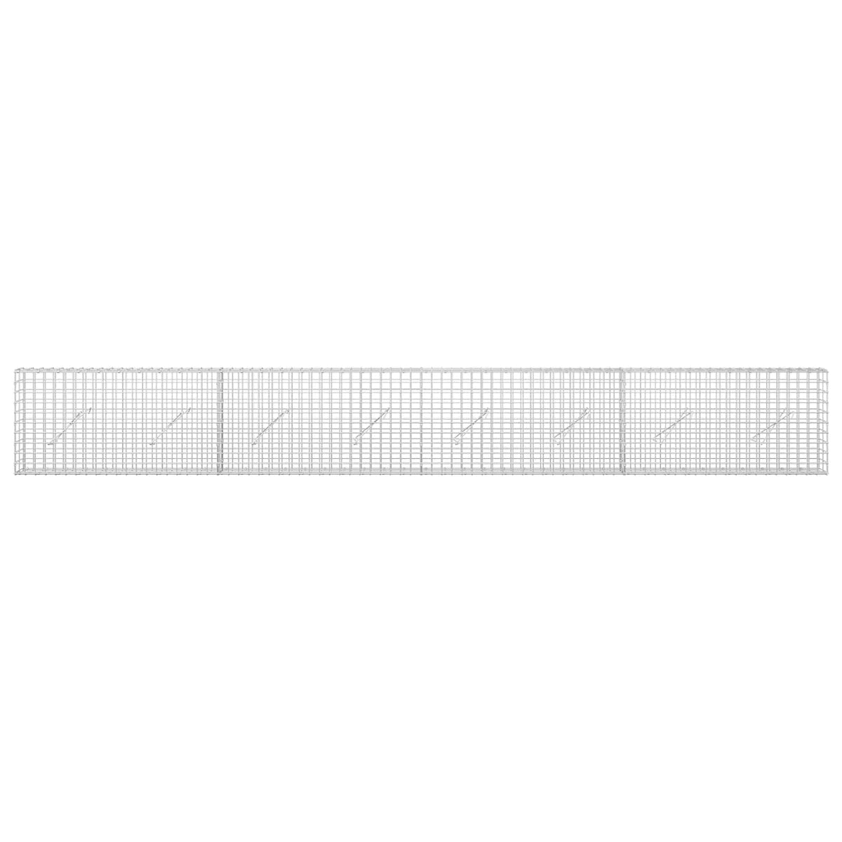 Γκαμπιόν με σύρμα 5 mm και πλέγμα 5x5 cm 400x10x50 εκ - Pakobazaar