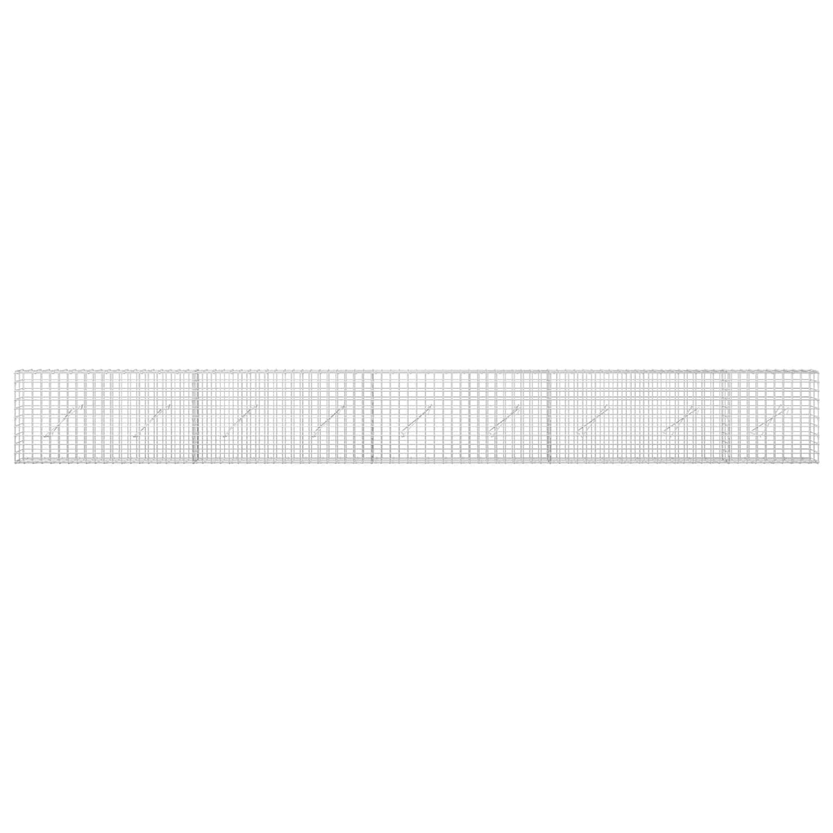 Γκαμπιόν με σύρμα 5 mm και πλέγμα 5x5 cm 450x10x50 εκ