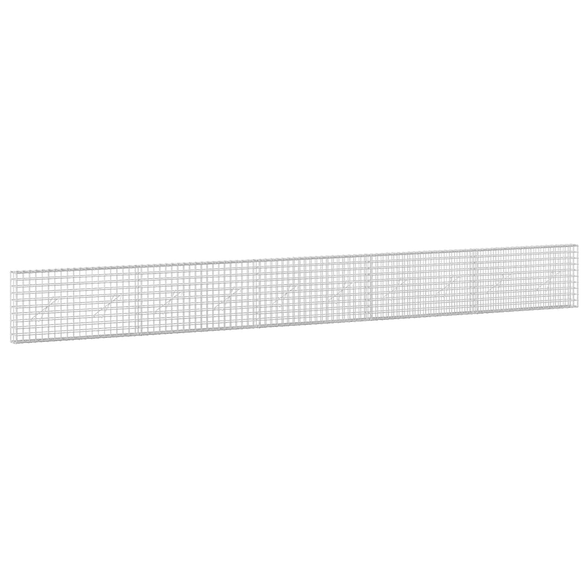 Γκαμπιόν με σύρμα 5 mm και πλέγμα 5x5 cm 500x10x50 εκ - Pakobazaar