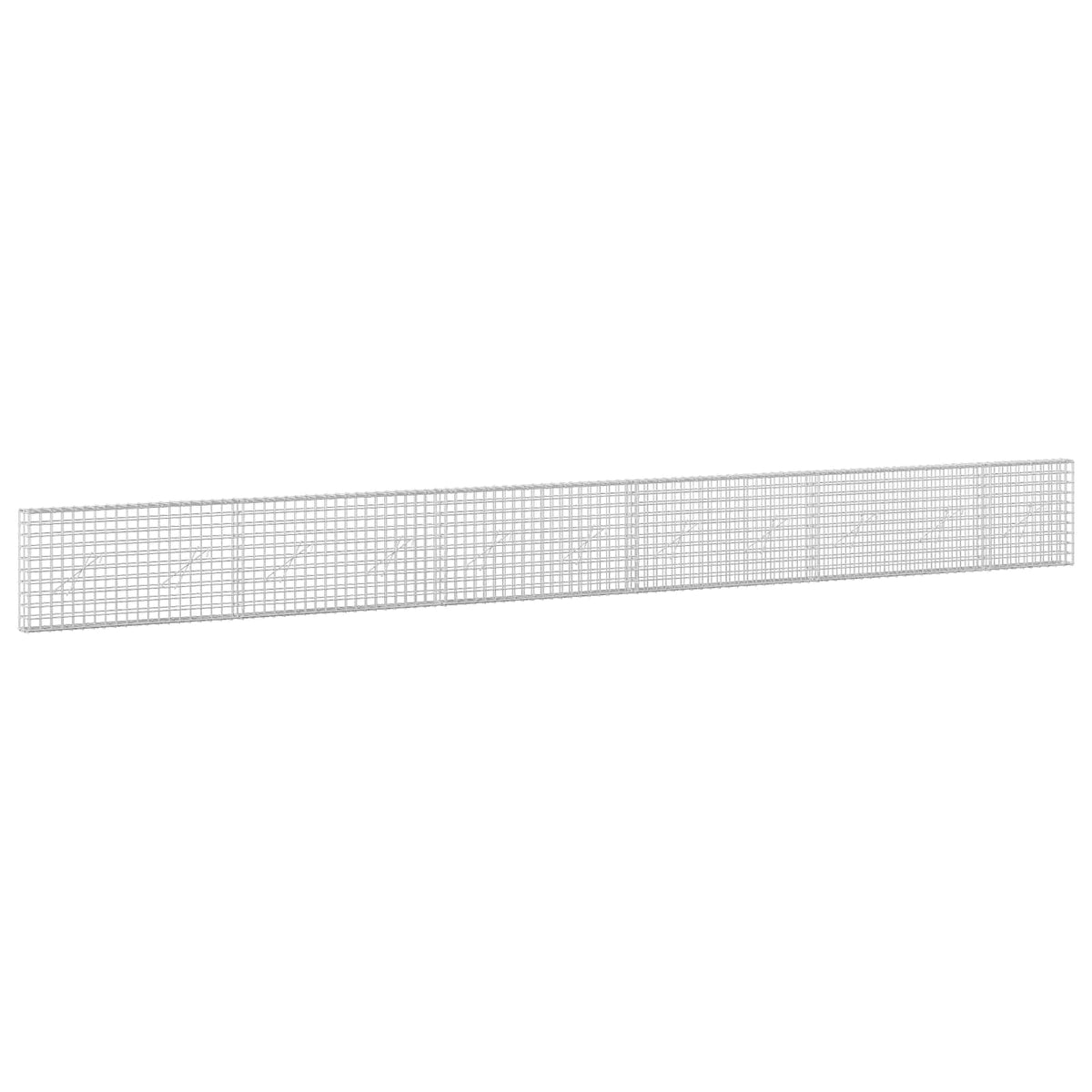 Γκαμπιόν με σύρμα 5 mm και πλέγμα 5x5 cm 550x10x50 εκ