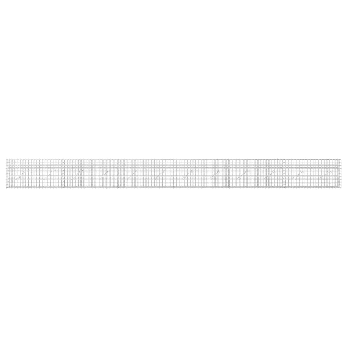 Γκαμπιόν με σύρμα 5 mm και πλέγμα 5x5 cm 600x10x50 εκ