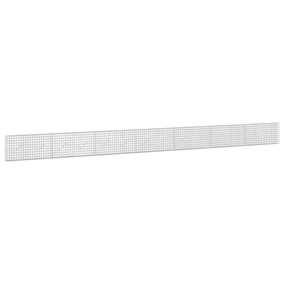 Γκαμπιόν με σύρμα 5 mm και πλέγμα 5x5 cm 700x10x50 εκ. - Pakobazaar