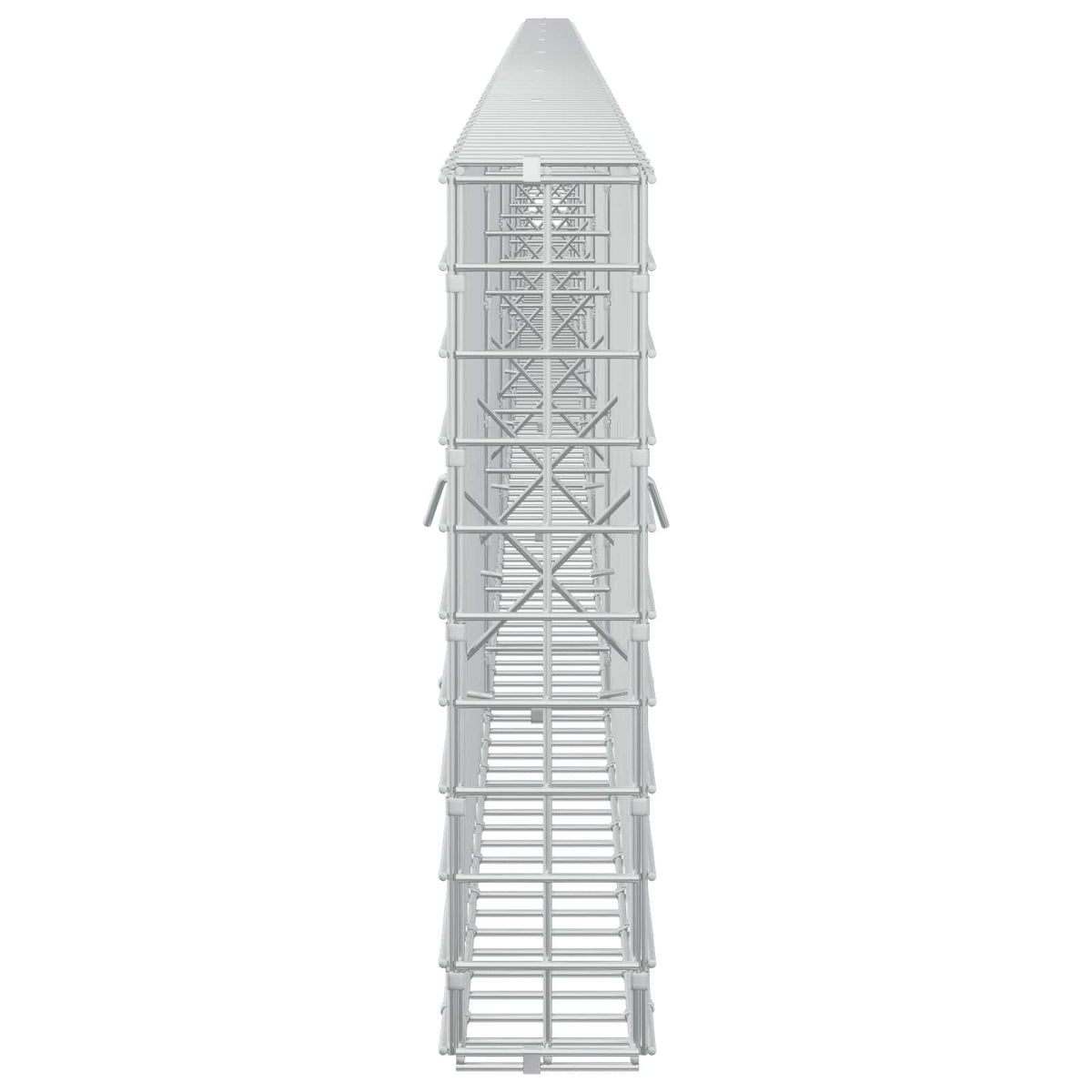 Γκαμπιόν με σύρμα 5 mm και πλέγμα 5x5 cm 700x10x50 εκ. - Pakobazaar