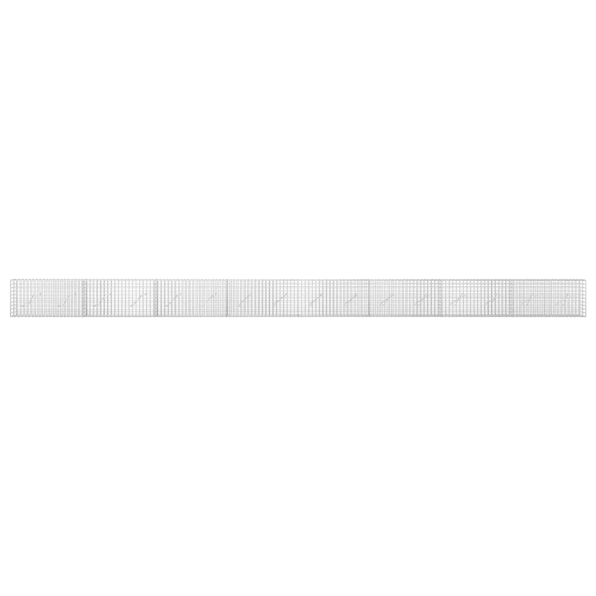 Γκαμπιόν με σύρμα 5 mm και πλέγμα 5x5 cm 800x10x50 εκ - Pakobazaar