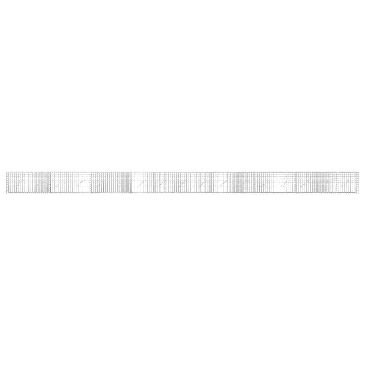 Γκαμπιόν με σύρμα 5 mm και πλέγμα 5x5 cm 850x10x50 εκ