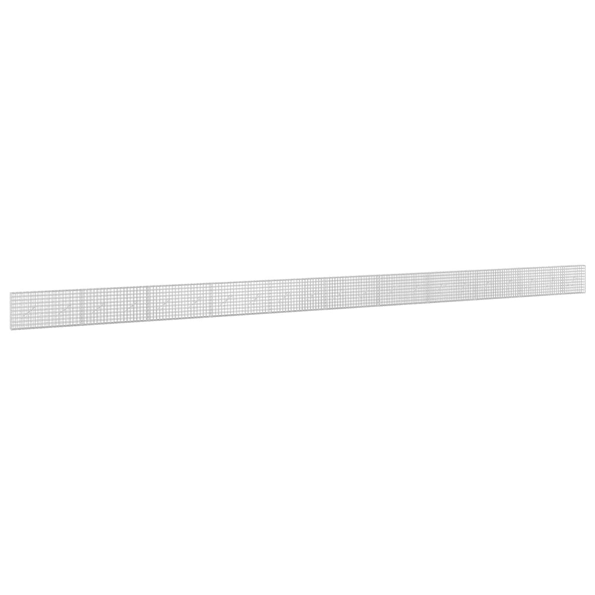 Γκαμπιόν με σύρμα 5 mm και πλέγμα 5x5 cm 1050x10x50 εκ - Pakobazaar