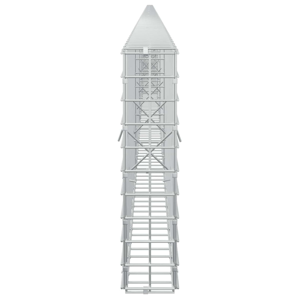 Γκαμπιόν με σύρμα 5 mm και πλέγμα 5x5 cm 1200x10x50 εκ - Pakobazaar