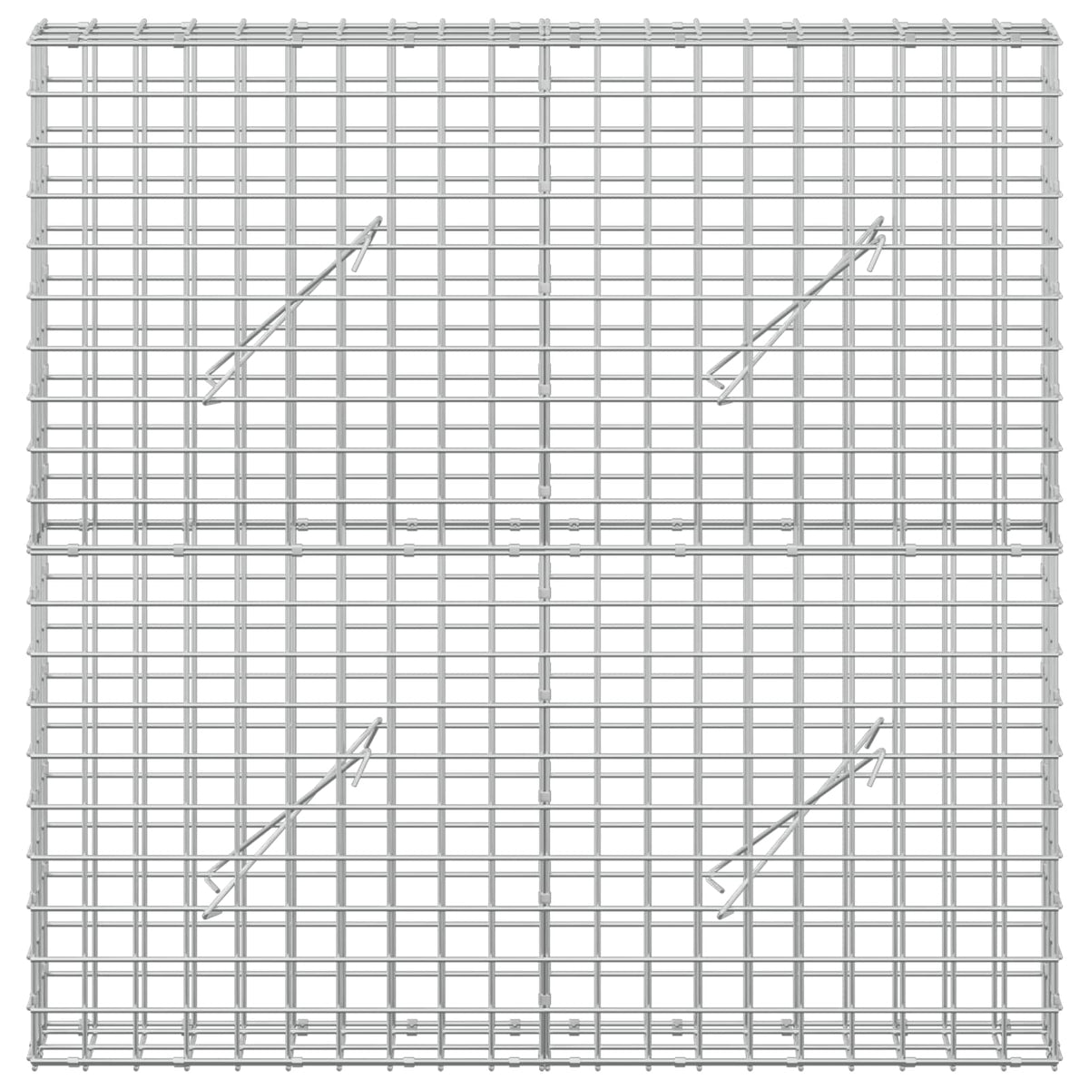 Γκαμπιόν με σύρμα 5 mm και πλέγμα 5x5 cm 100x10x100 εκ. - Pakobazaar