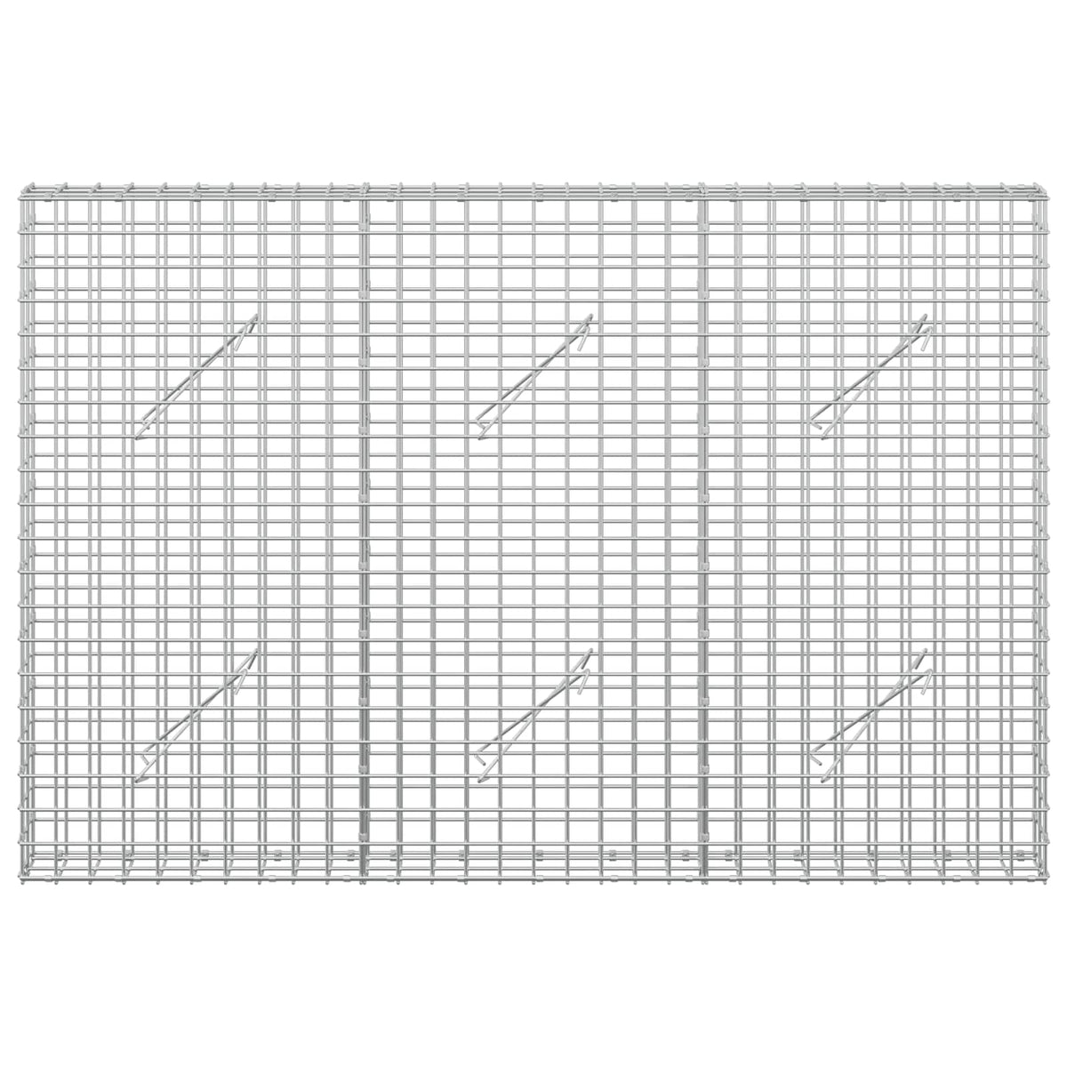 Γκαμπιόν με σύρμα 5 mm και πλέγμα 5x5 cm 150x10x100 εκ