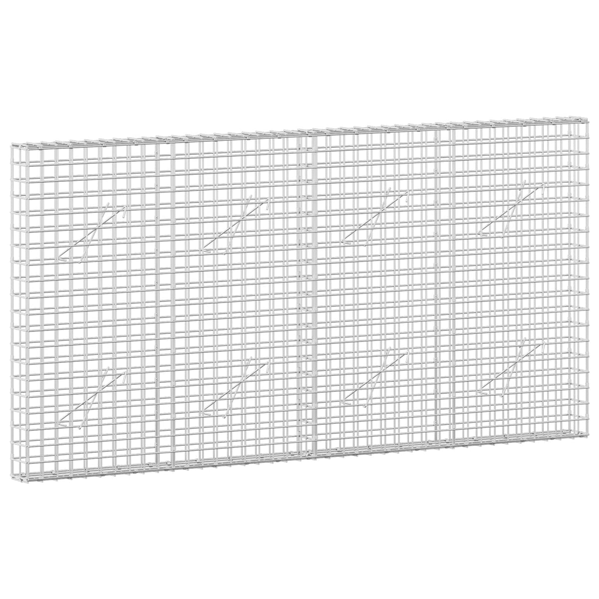 Γκαμπιόν με σύρμα 5 mm και πλέγμα 5x5 cm 200x10x100 εκ