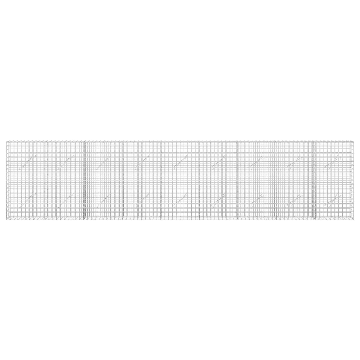 Γκαμπιόν με σύρμα 5 mm και πλέγμα 5x5 cm 450x10x100 εκ. - Pakobazaar