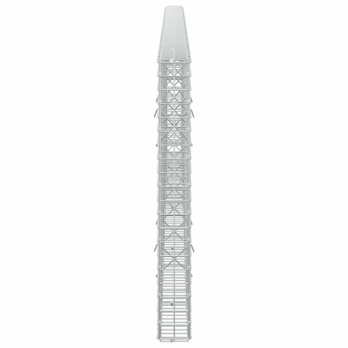 Γκαμπιόν με σύρμα 5 mm και πλέγμα 5x5 cm 450x10x100 εκ. - Pakobazaar