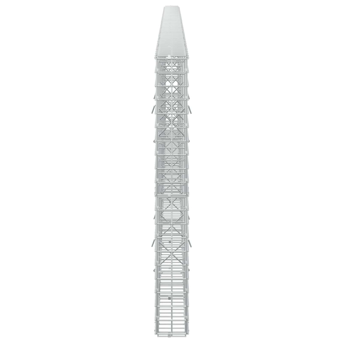 Γκαμπιόν με σύρμα 5 mm και πλέγμα 5x5 cm 550x10x100 εκ - Pakobazaar